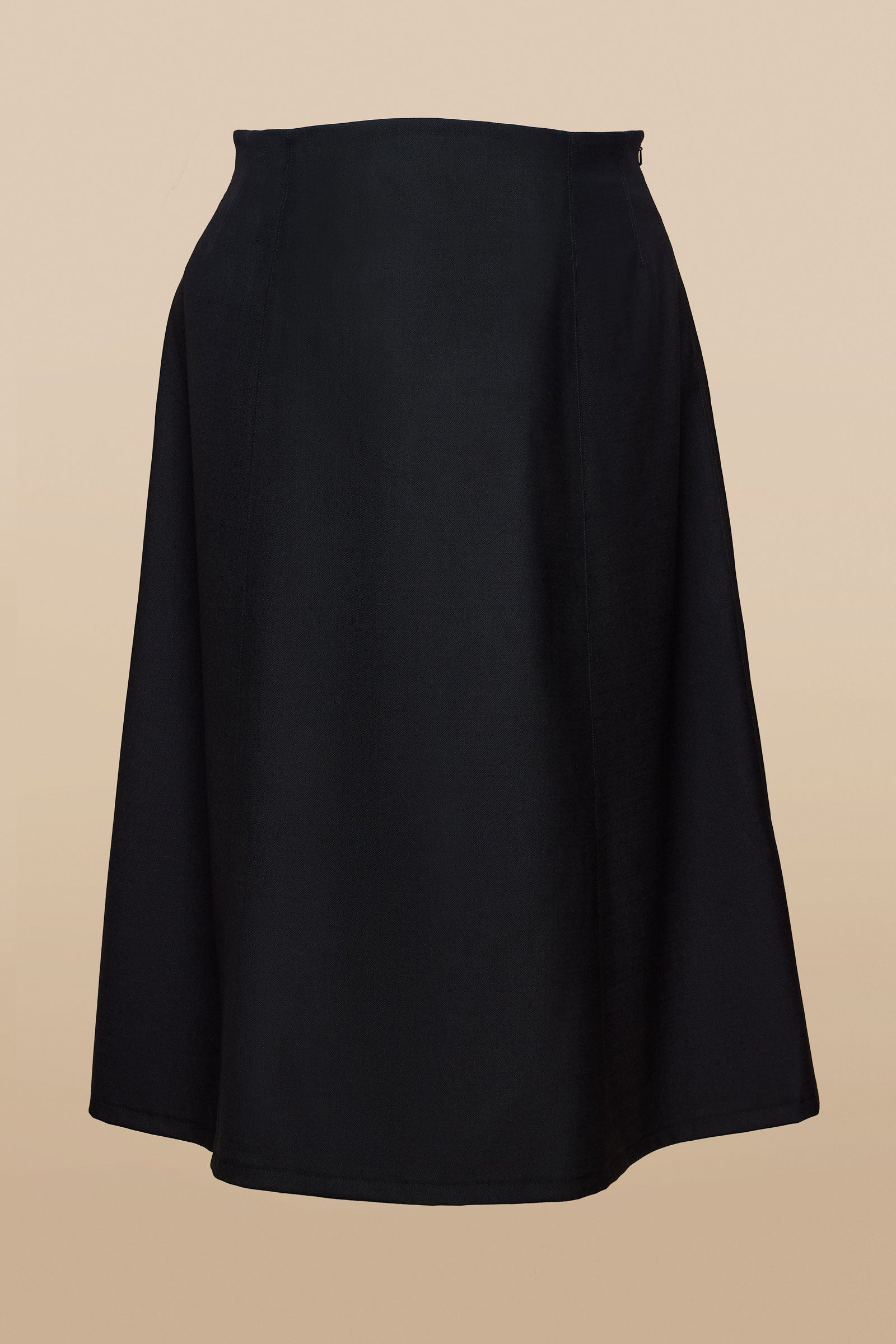 Panelled Black Skirt