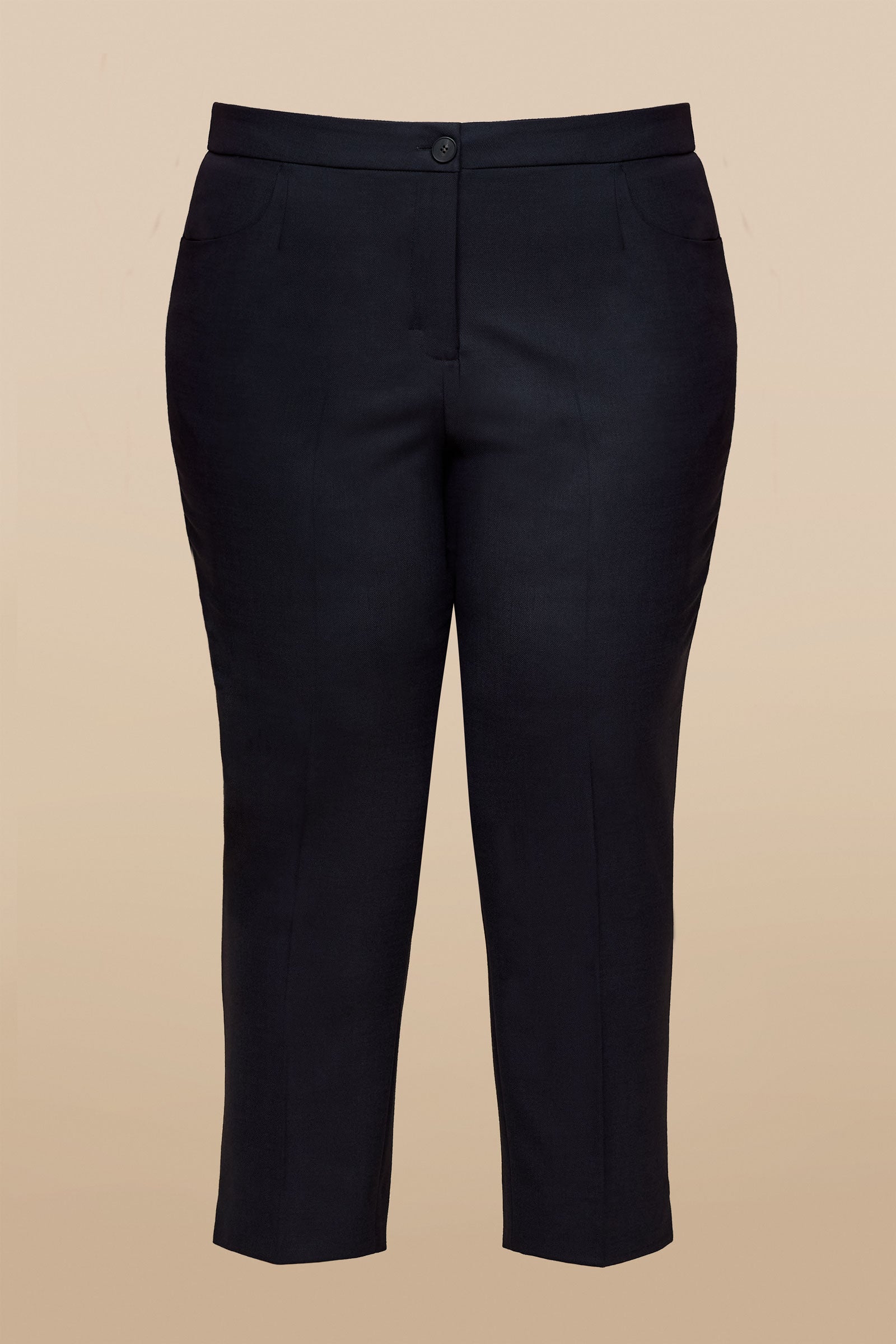 Plus-size black trousers THE HOUR