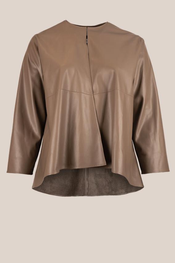 Leather 2-in-1 Mocha Jacket