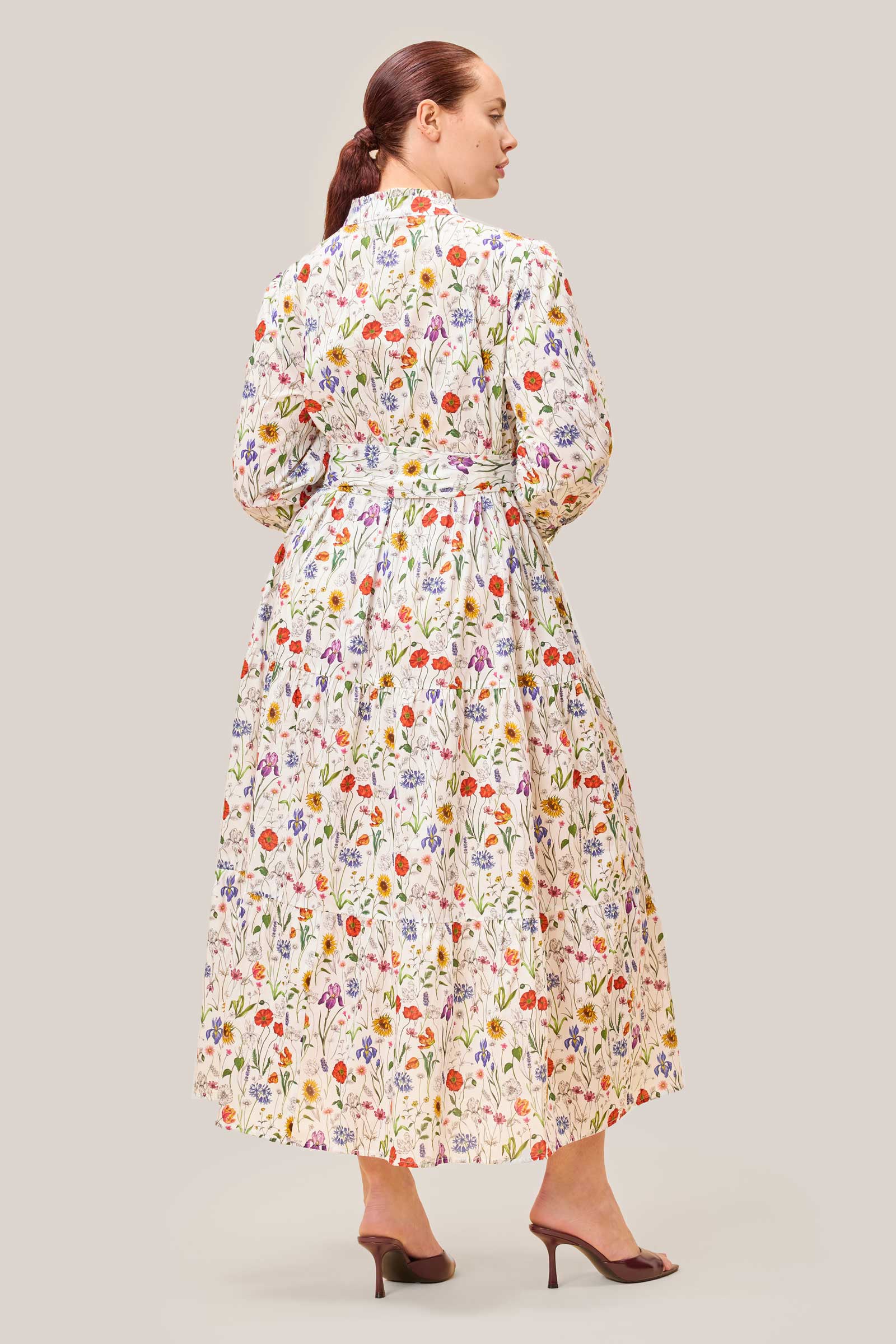 Meadow Muse Cotton Tiered Maxi Dress