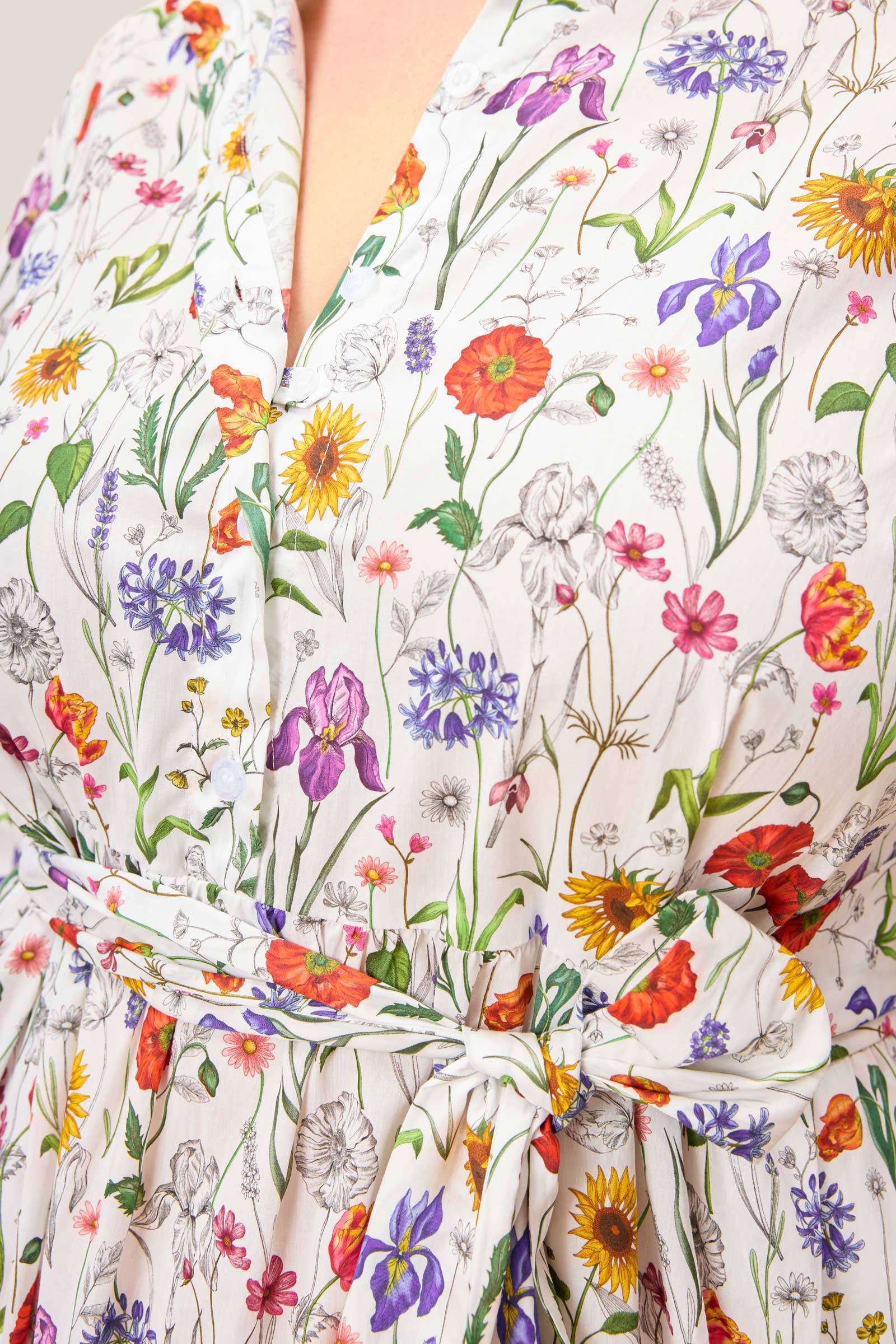 Meadow Muse Cotton Tiered Maxi Dress