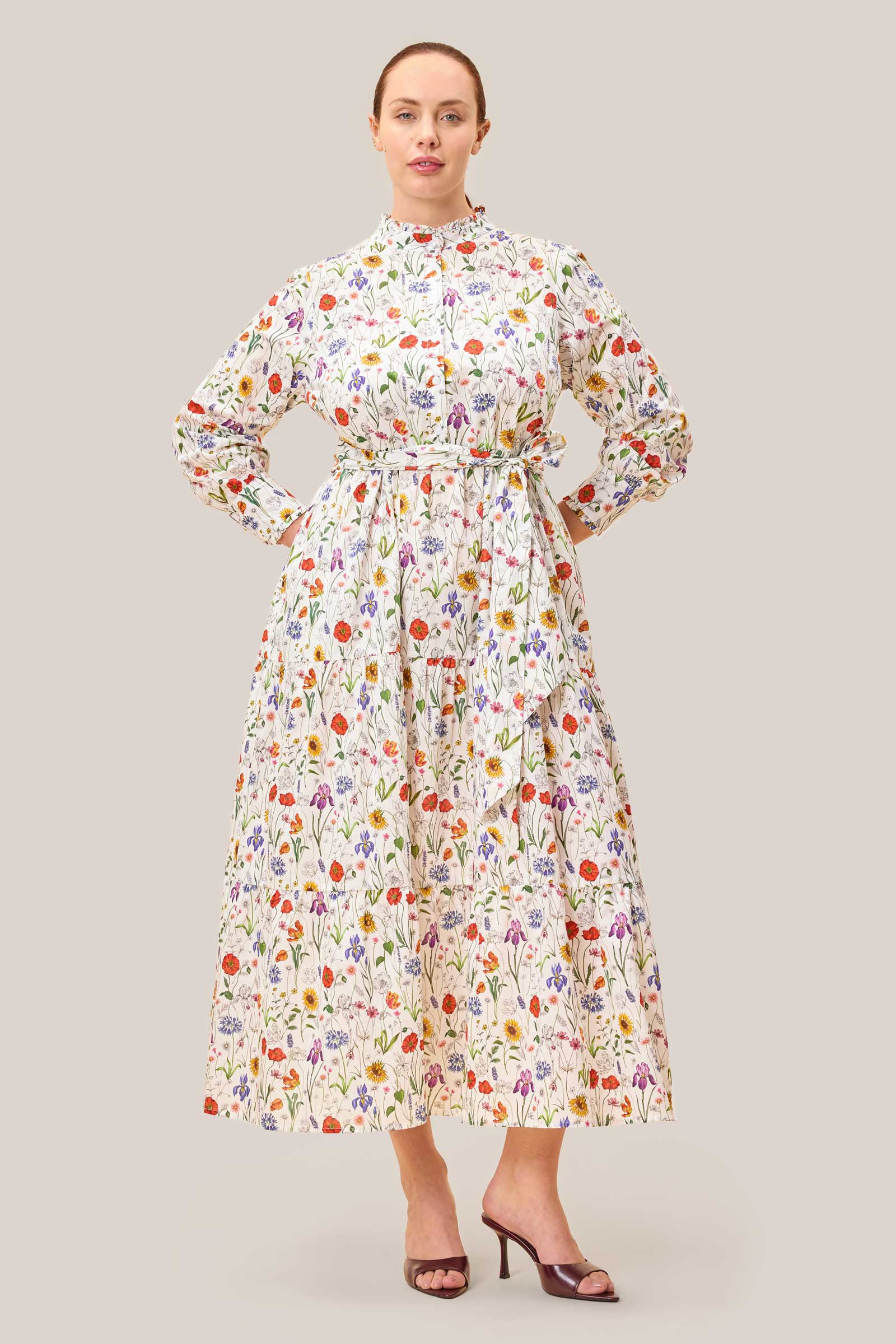 Meadow Muse Cotton Tiered Maxi Dress