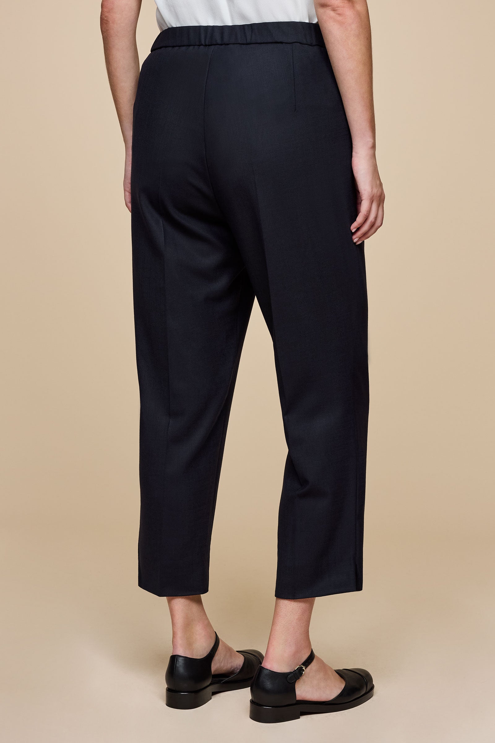 Plus size trousers from the back