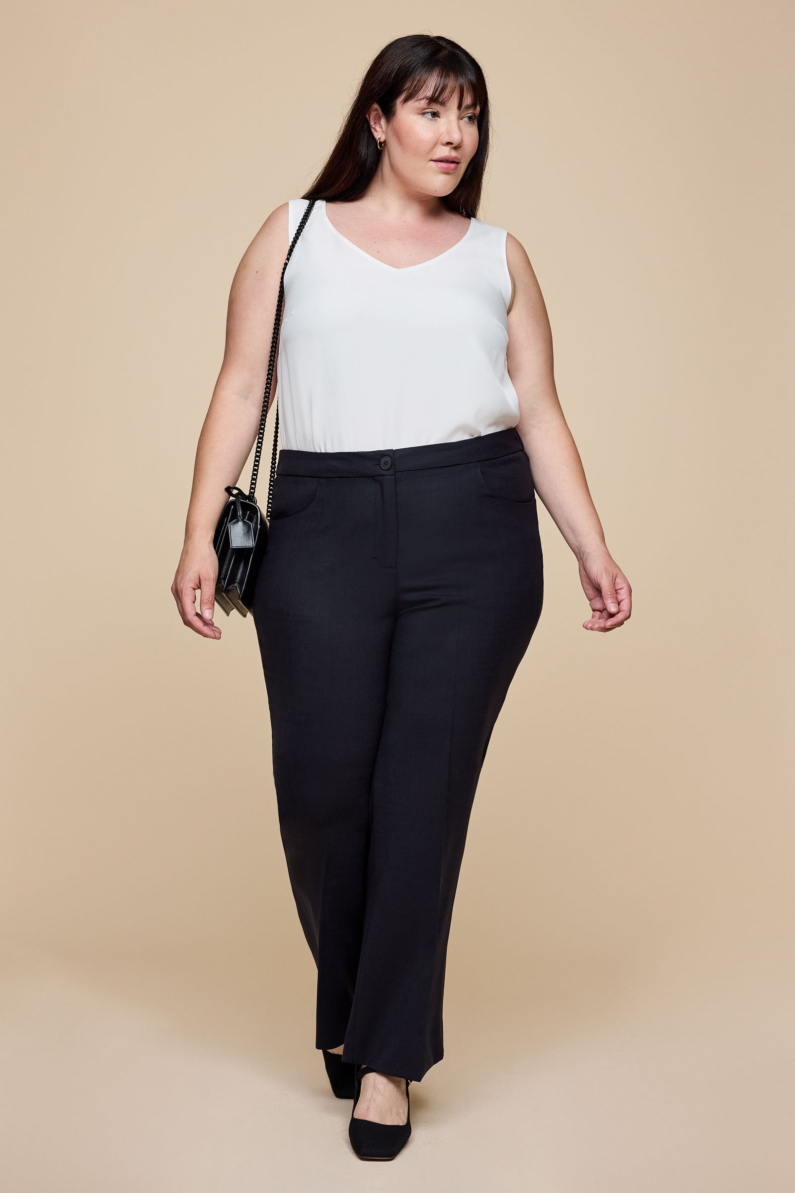 Tailored Wool Straight-leg Trousers Midnight