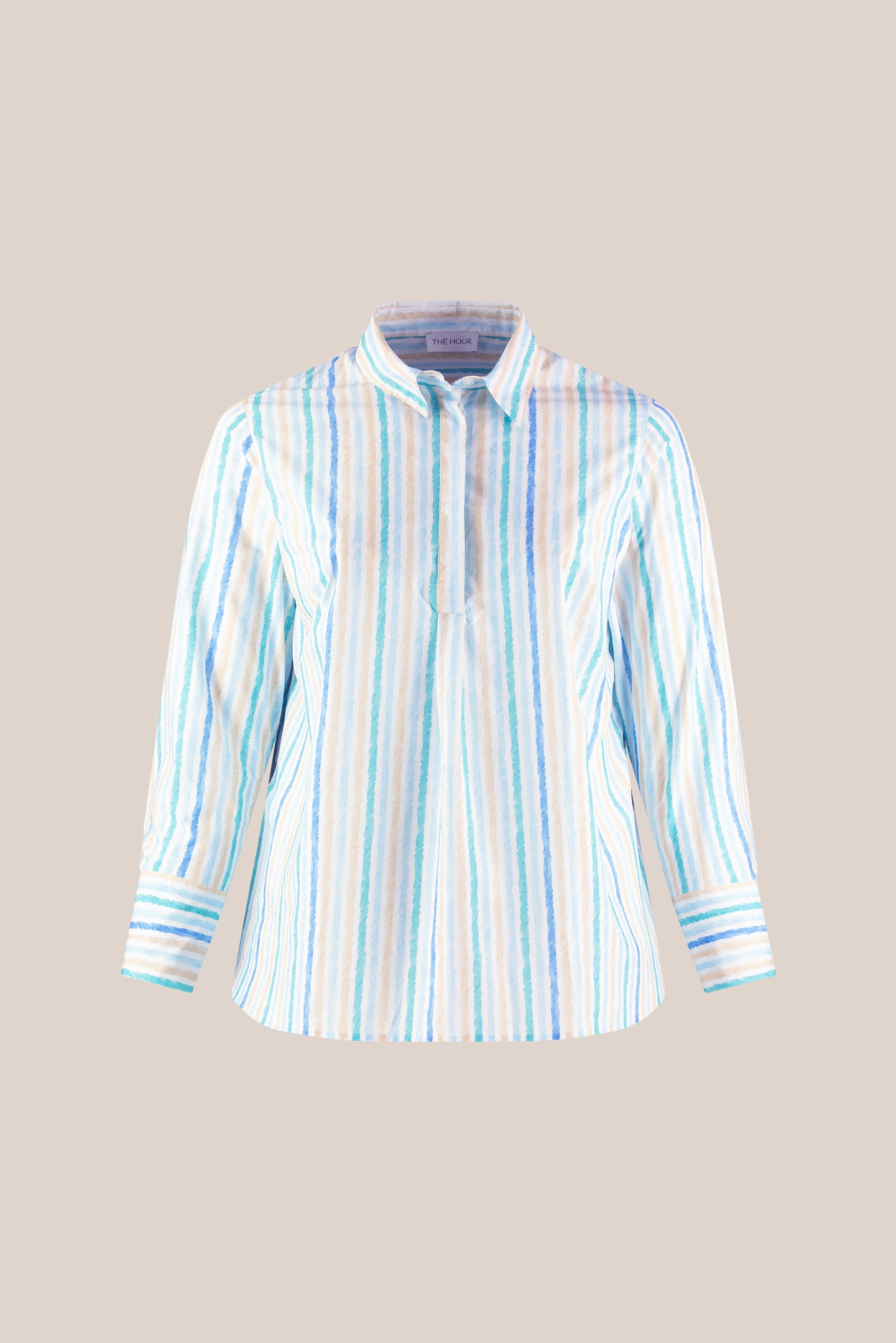 Cotton Shirt Stripes Plus size