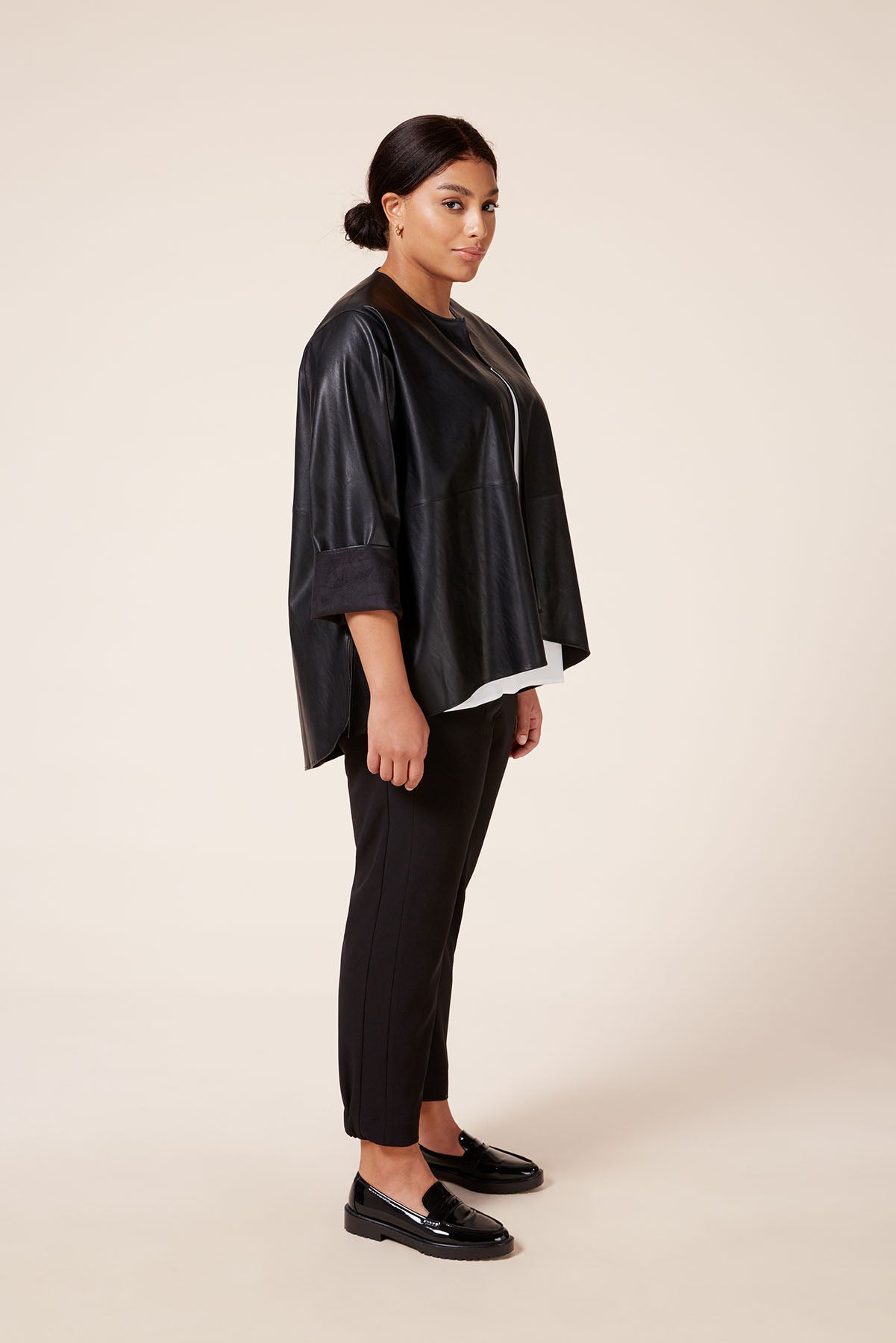 Leather 2-In-1 Black Jacket