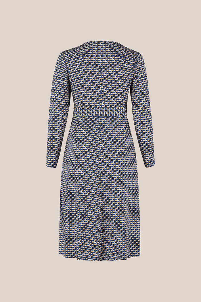 THEHOUR-Plus-size-Jersey-wrap-dress-blue-print