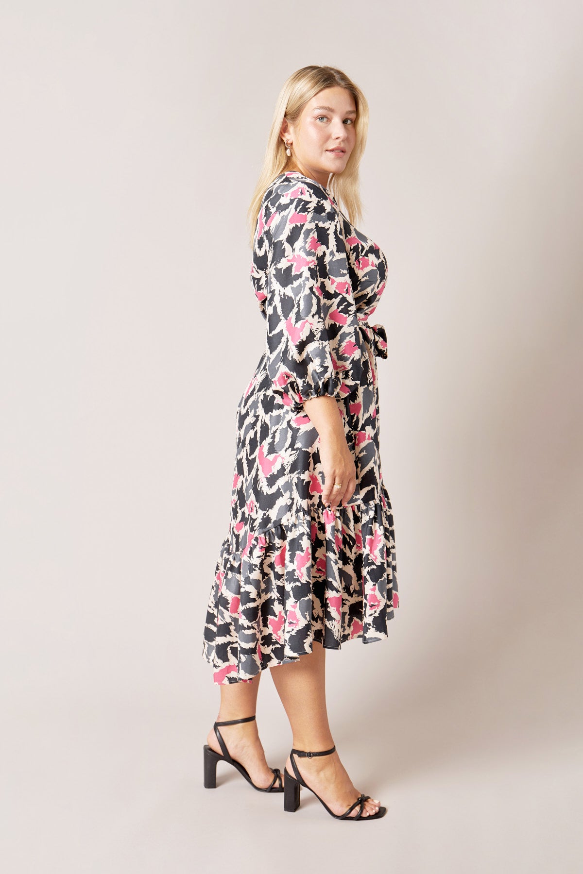 Silk Midi Dress plus size