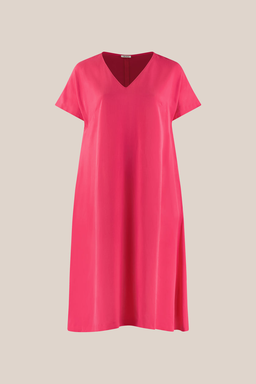 Tencel Fuchsia Pink Dress