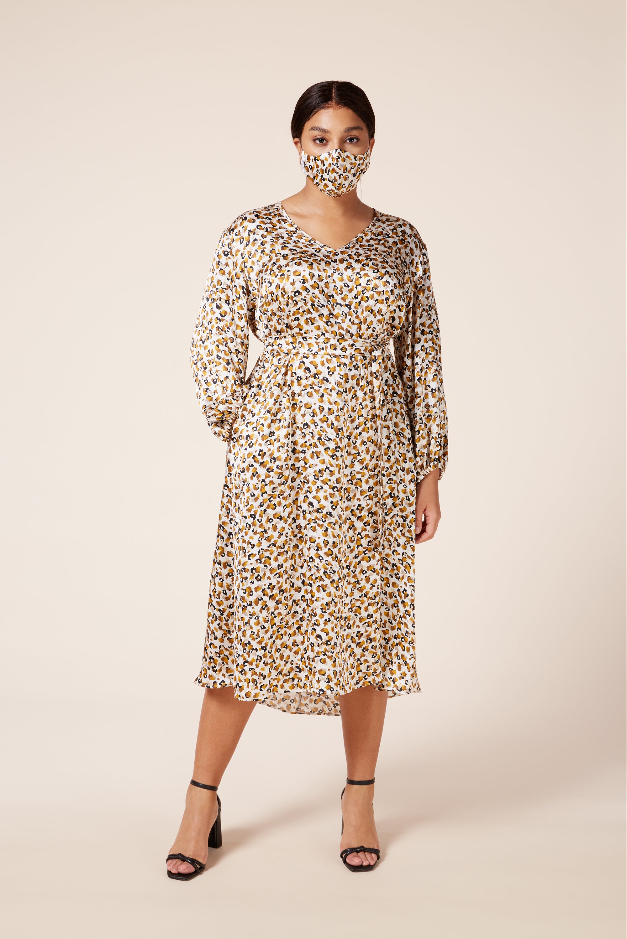 animal print satin dress Lady Black Tie - 89405 - Amarra - Leopard Print Fitted Gown