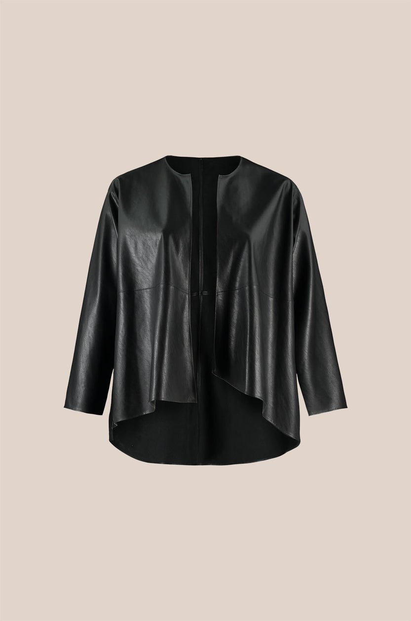 Leather 2-In-1 Black Jacket